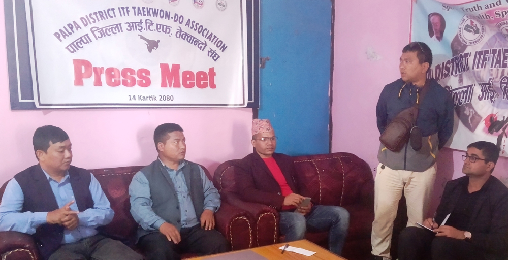 तानसेनमा लुम्बिनी प्रदेशस्तरीय आइटिएफ तेक्वान्दो हुँदै